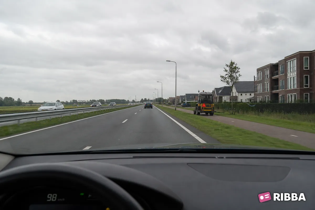 autoweg in het verkeer