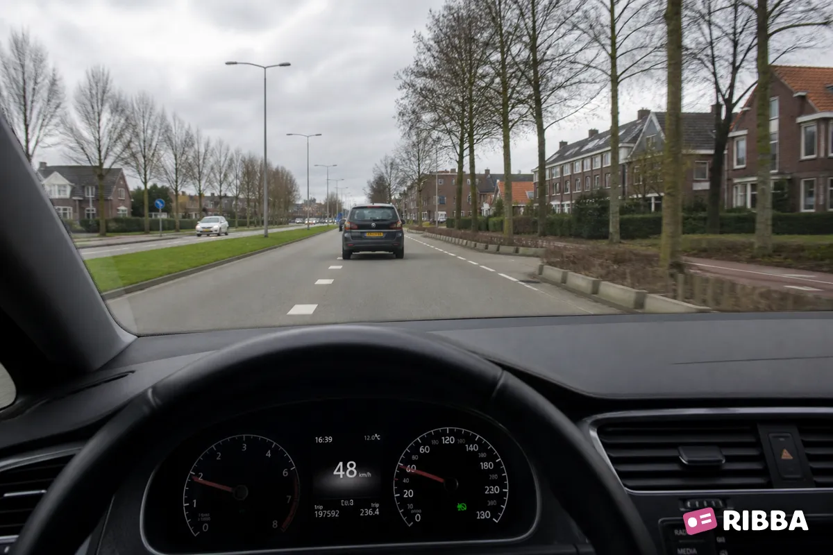 dashboard in het verkeer