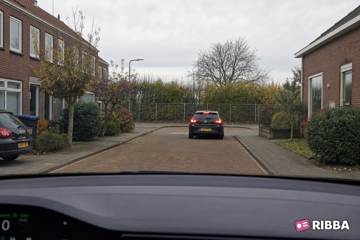 doodlopende weg in het verkeer