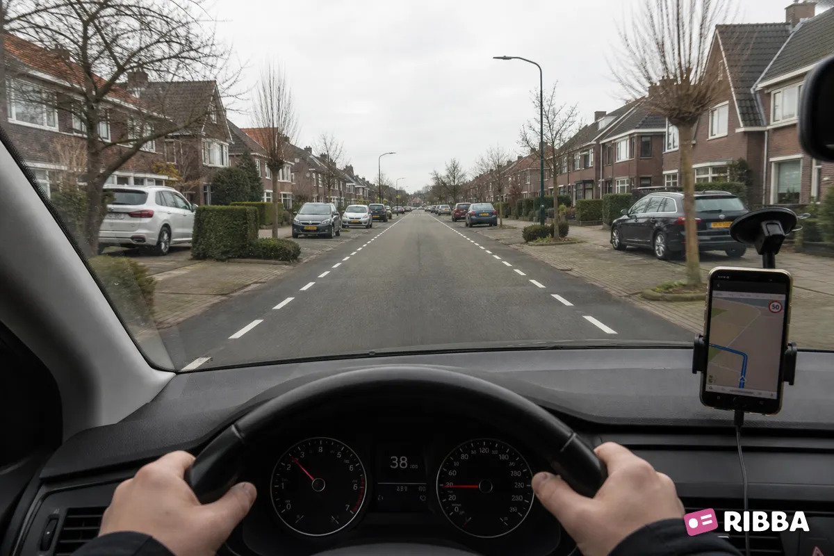 handheld bellen in het verkeer