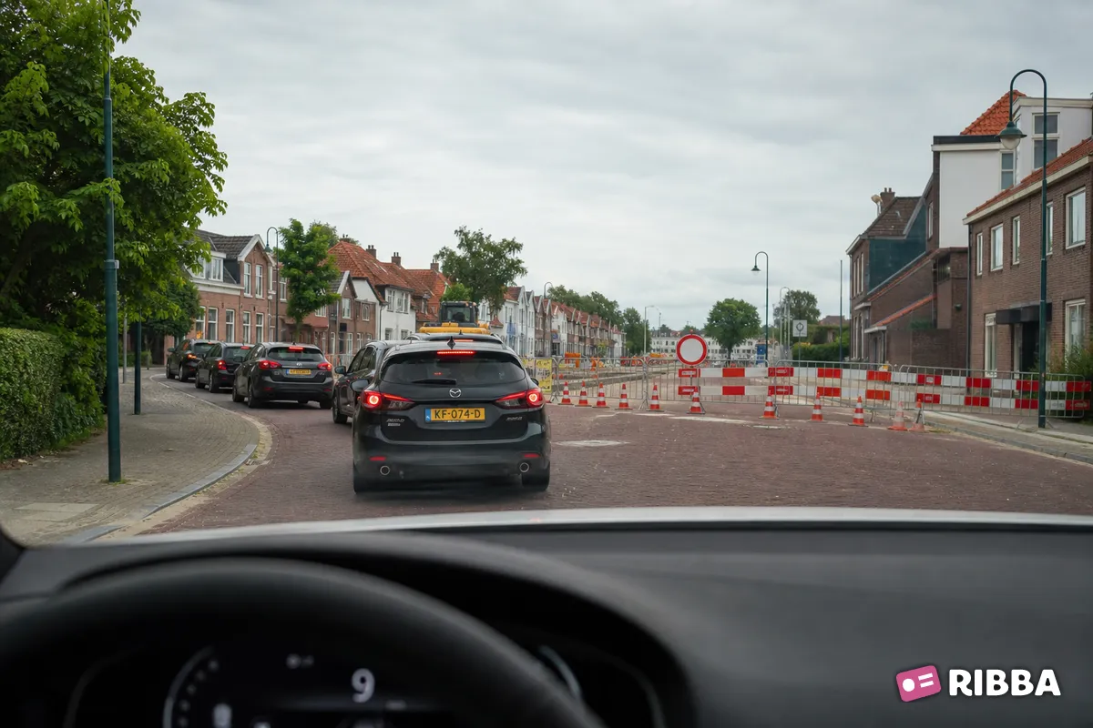 omleidingsroute in het verkeer