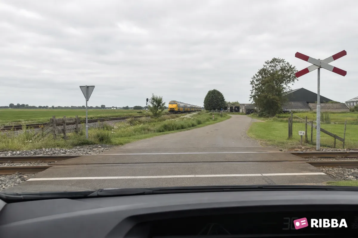 overweg in het verkeer