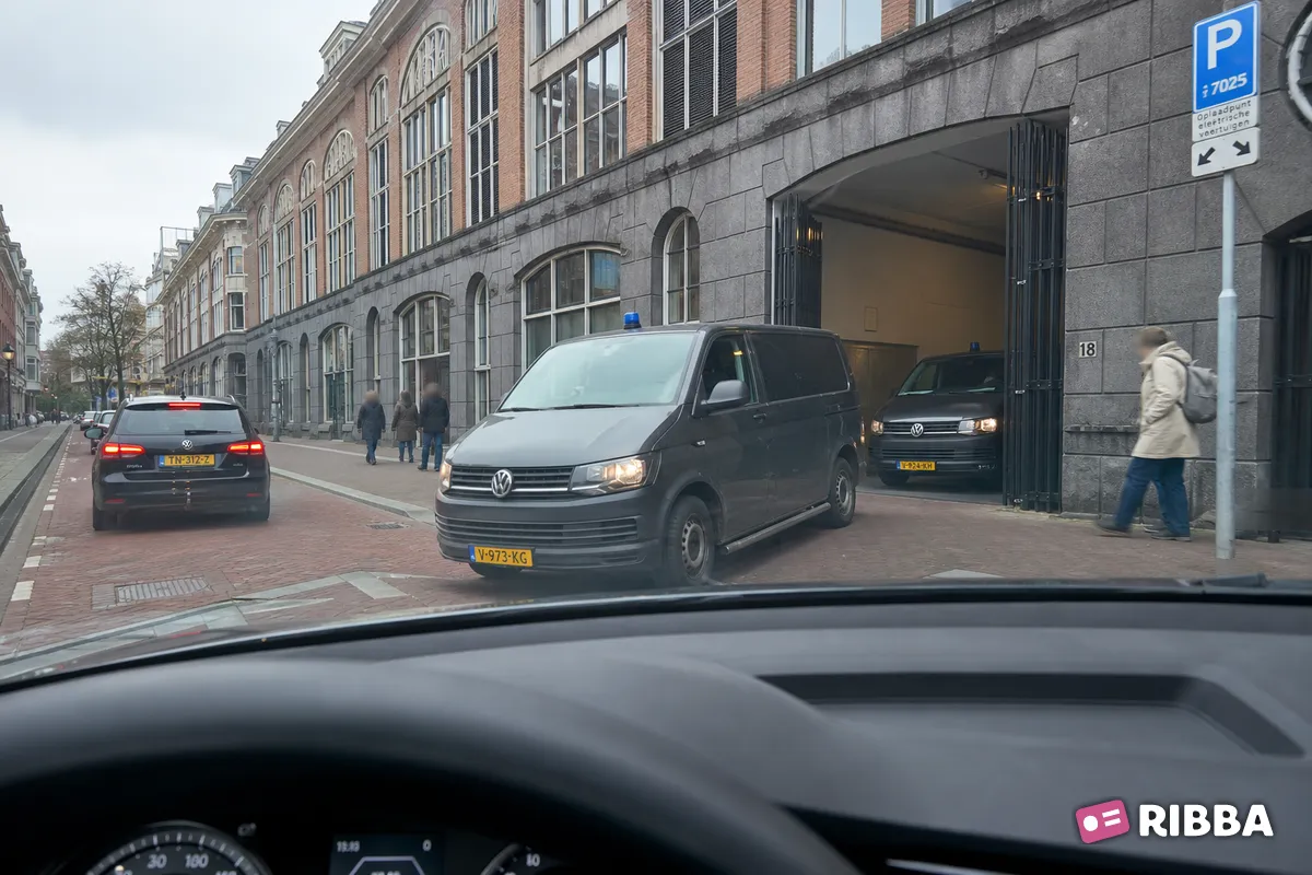 politiebureau in het verkeer