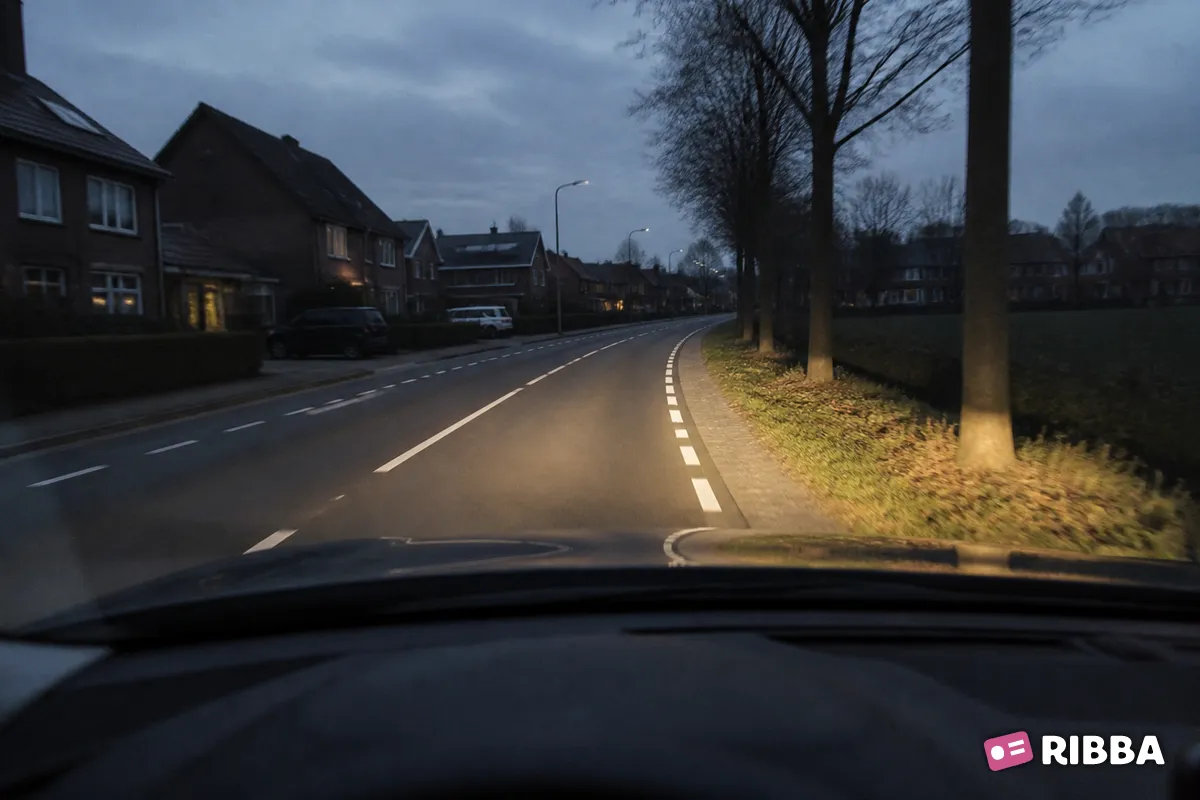 rechterdimlicht in het verkeer