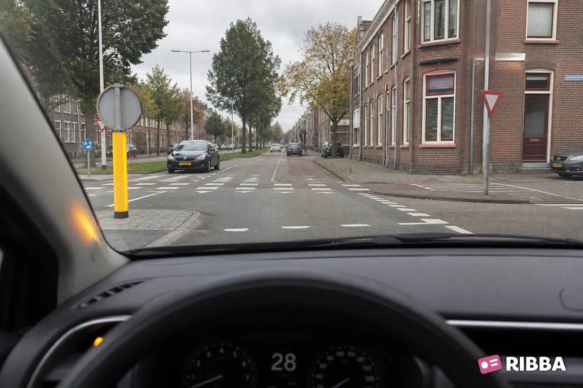 richtingaanwijzer in het verkeer
