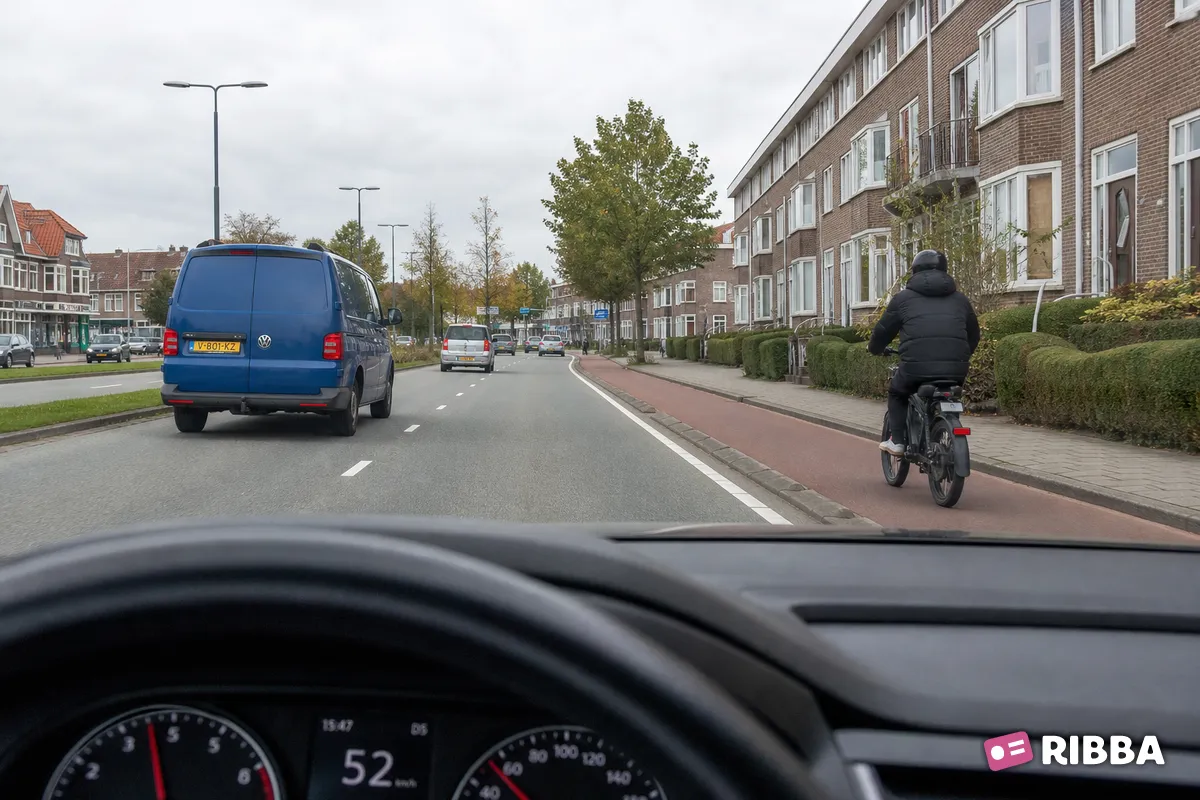 speedpedelec in het verkeer