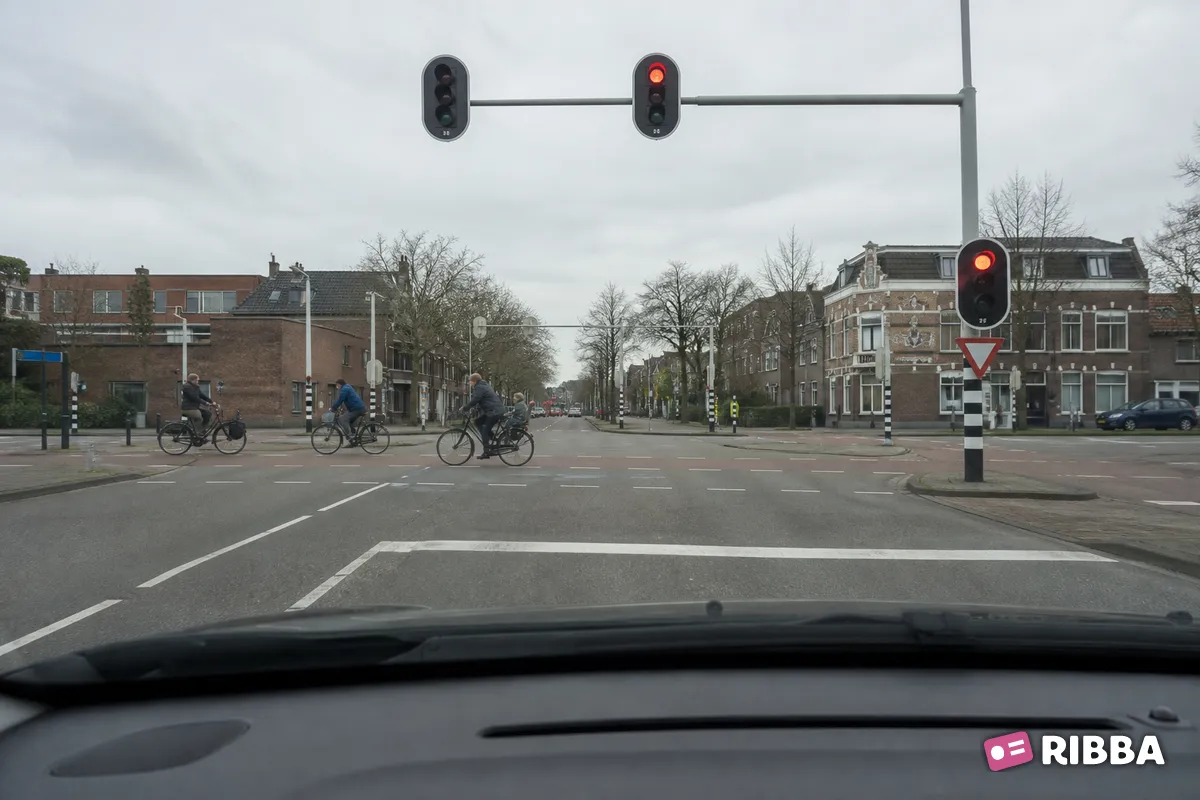 stoplicht in het verkeer