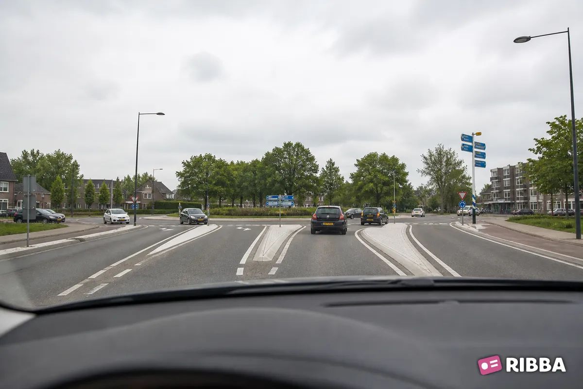turborotonde in het verkeer