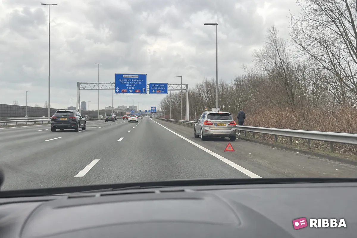 vluchtstrook in het verkeer