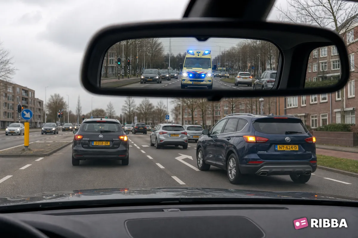 voorrangsvoertuig in het verkeer