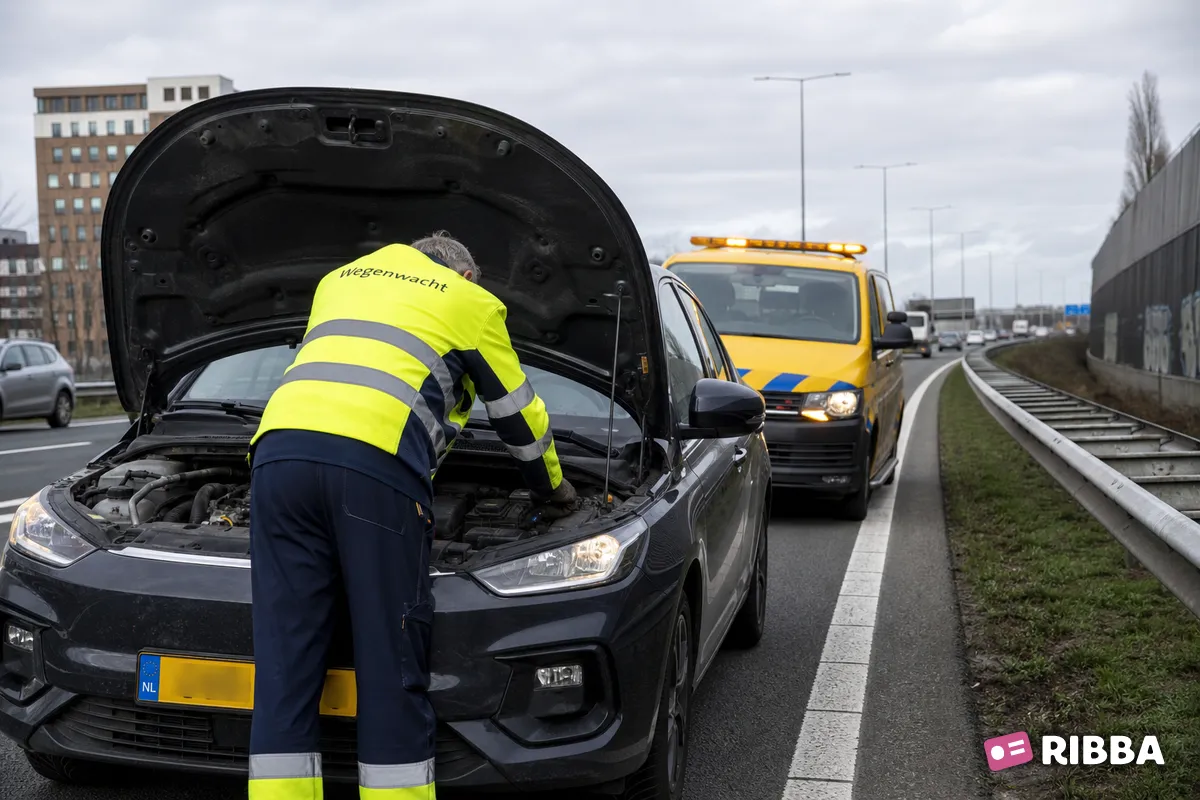 wegenwacht in het verkeer