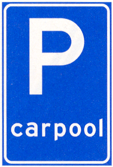 Verkeersbord E13: Parkeergelegenheid ten behoeve van carpoolers