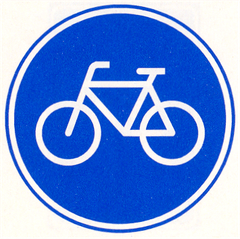 Verkeersbord G11: Verplicht fietspad