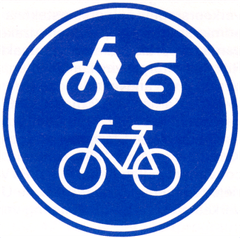 Verkeersbord G12a: Fiets/bromfietspad