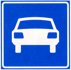 Verkeersbord G3: Autoweg