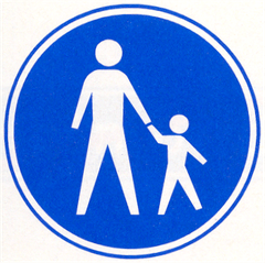 Verkeersbord G7: Voetpad