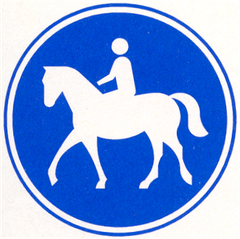 Verkeersbord G9: Ruiterpad