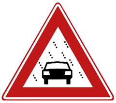 Verkeersbord J35: Slecht zicht door sneeuw, regen of mist
