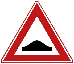 Verkeersbord J38: Verkeersdrempel