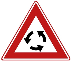 Verkeersbord J9: Rotonde