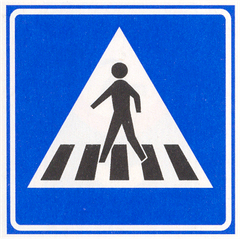 Verkeersbord L2: Voetgangersoversteekplaats