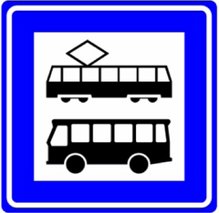 Verkeersbord L3: Bushalte / tramhalte