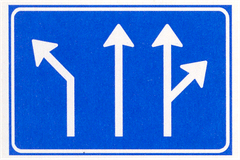 Verkeersbord L4: Voorsorteren