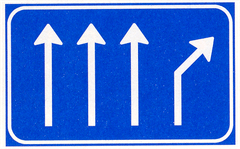 Verkeersbord L6: Splitsing