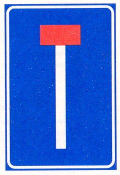 Verkeersbord L8: Doodlopende weg