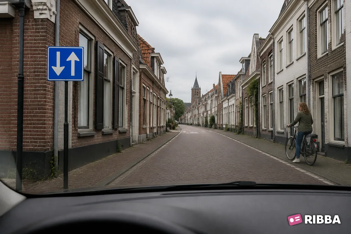 Bord C5 Inrijden toegestaan langs een Nederlandse weg