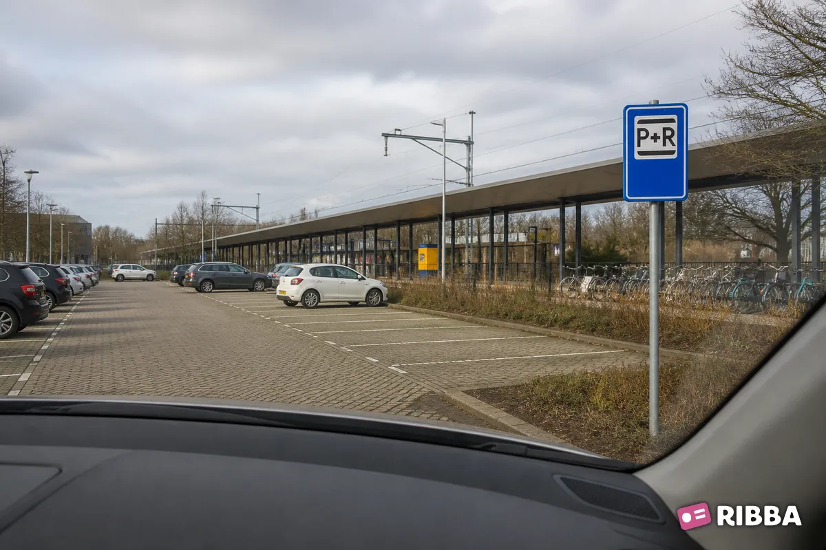 Bord E12 Parkeergelegenheid ten behoeve van overstappers op het openbaar vervoer langs een Nederlandse weg